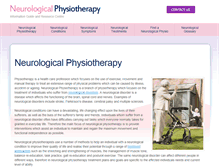 Tablet Screenshot of neurologicalphysiotherapy.com